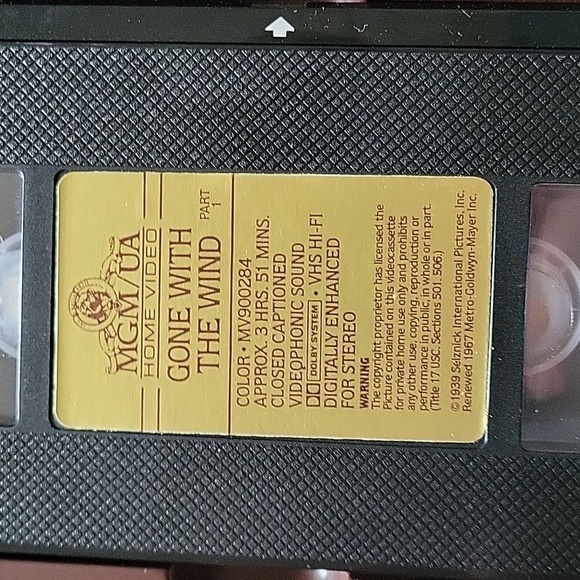 "Gone With The Wind" MGM Home Video 2 Tape VHS Deluxe Edition Box Set 1985 - Picture 4 of 16